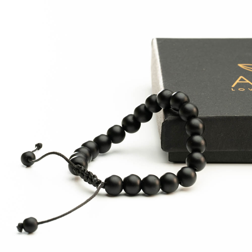 Stay Balanced - Onyx Beaded Blacelet – Aura Love yourself